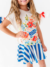 Load image into Gallery viewer, Floral USA | KIDS Cream Tee