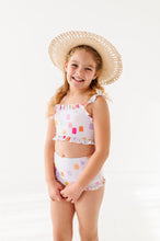 Load image into Gallery viewer, Painted Dotty: Ruffle Bandeau TWO-PIECE