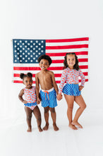 Load image into Gallery viewer, Ditsy 4th of July Floral | Skirted ONE-Piece