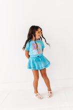 Load image into Gallery viewer, Sunshine | Blue Vintage Front-Tie Tee
