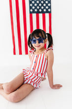 Load image into Gallery viewer, Spangled Stripes | Star Button TWO-PIECE