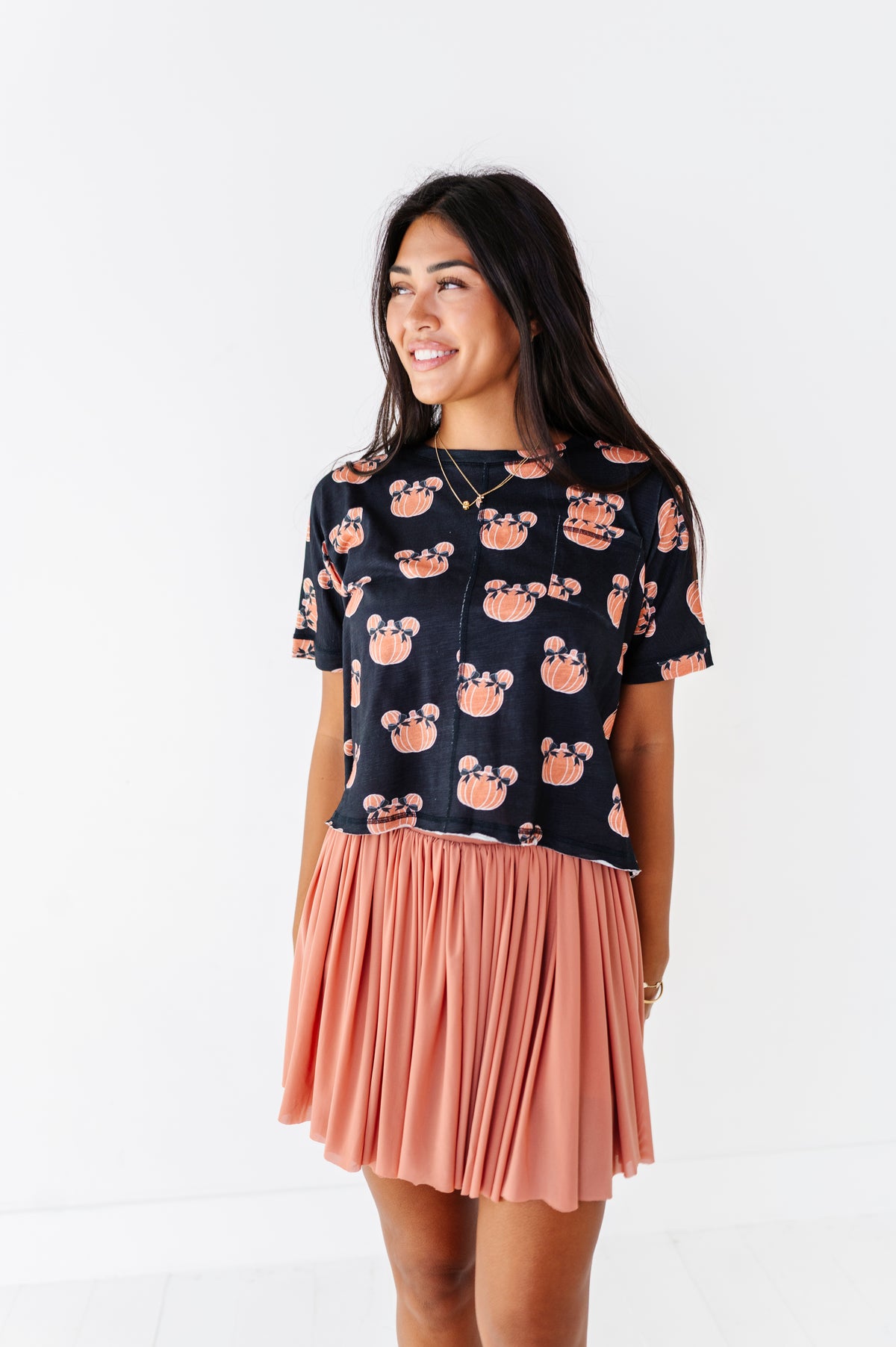 BLACK Piggy Pumpkins | ADULT Boxy Crop