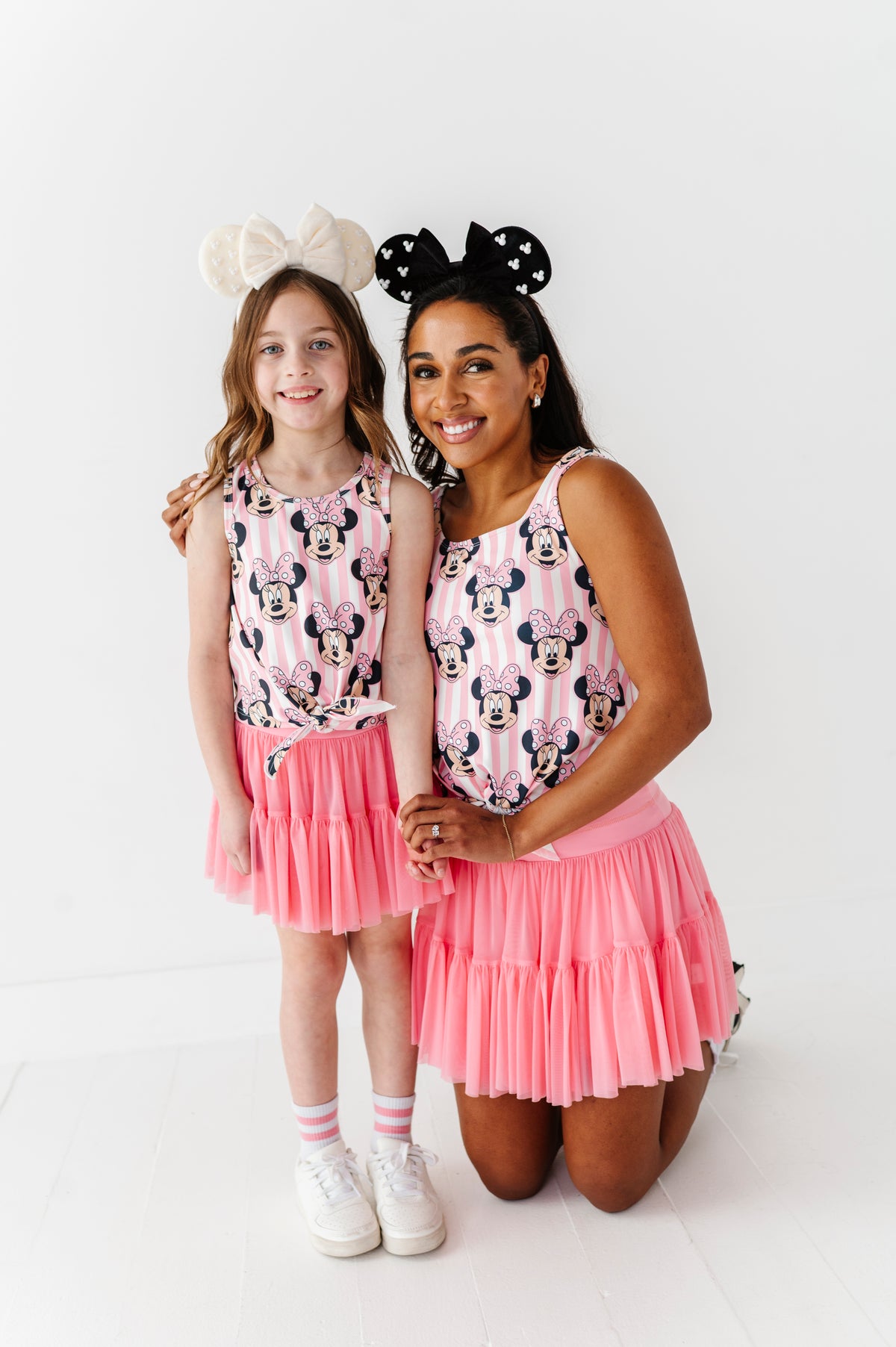 MINNIE Stripe (ADULT) | FRONT-TIE TANK