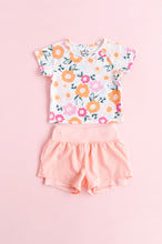 Load image into Gallery viewer, Peachy Pearl | Ruffle Bum Runner Shorts
