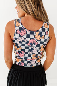Checkered Minnie Pumpkins | ADULT TANK