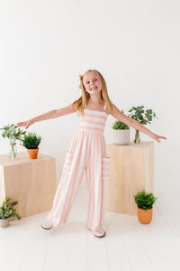 Pink Coastal | Stripe Romper
