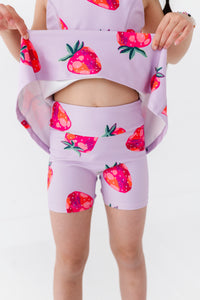 Strawberries | Open Sides Dress (with detached shorts!)