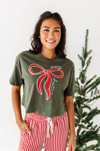 Load image into Gallery viewer, RED BOW (GREEN SHIRT) | Adult CROP