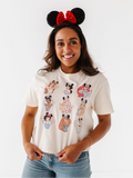 PRINCESSES CROPPED | CREAM ADULT TEE