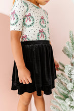 Load image into Gallery viewer, Black Velvet | 2-Tiered SKORT