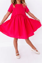 Merry Berry Gingham | Swing Dress