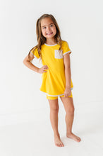 Load image into Gallery viewer, Lemon Drop | Mini Dress + Biker Shorts RIB Set
