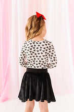 Load image into Gallery viewer, Black Mini Hearts | Soft Long Sleeve