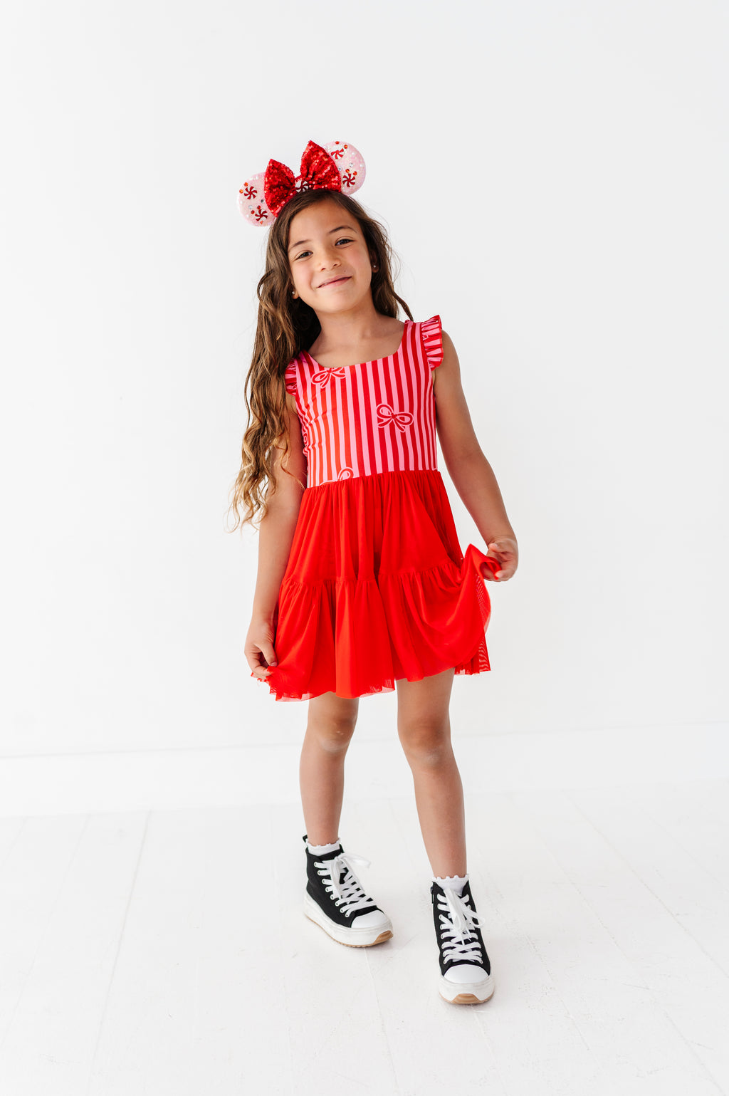 Merry Mouse Bows | KIDS Mesh Dress