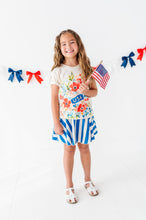Load image into Gallery viewer, Floral USA | KIDS Cream Tee