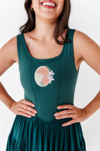 Merida (ADULT) | Teal Mesh DRESS
