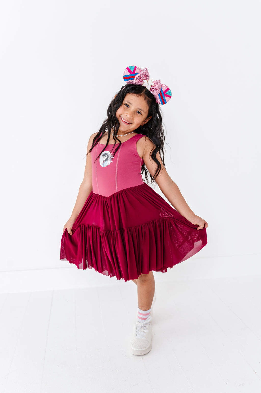 Mulan (KIDS) | Wine Mesh DRESS