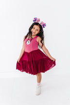 Mulan (KIDS) | Wine Mesh DRESS
