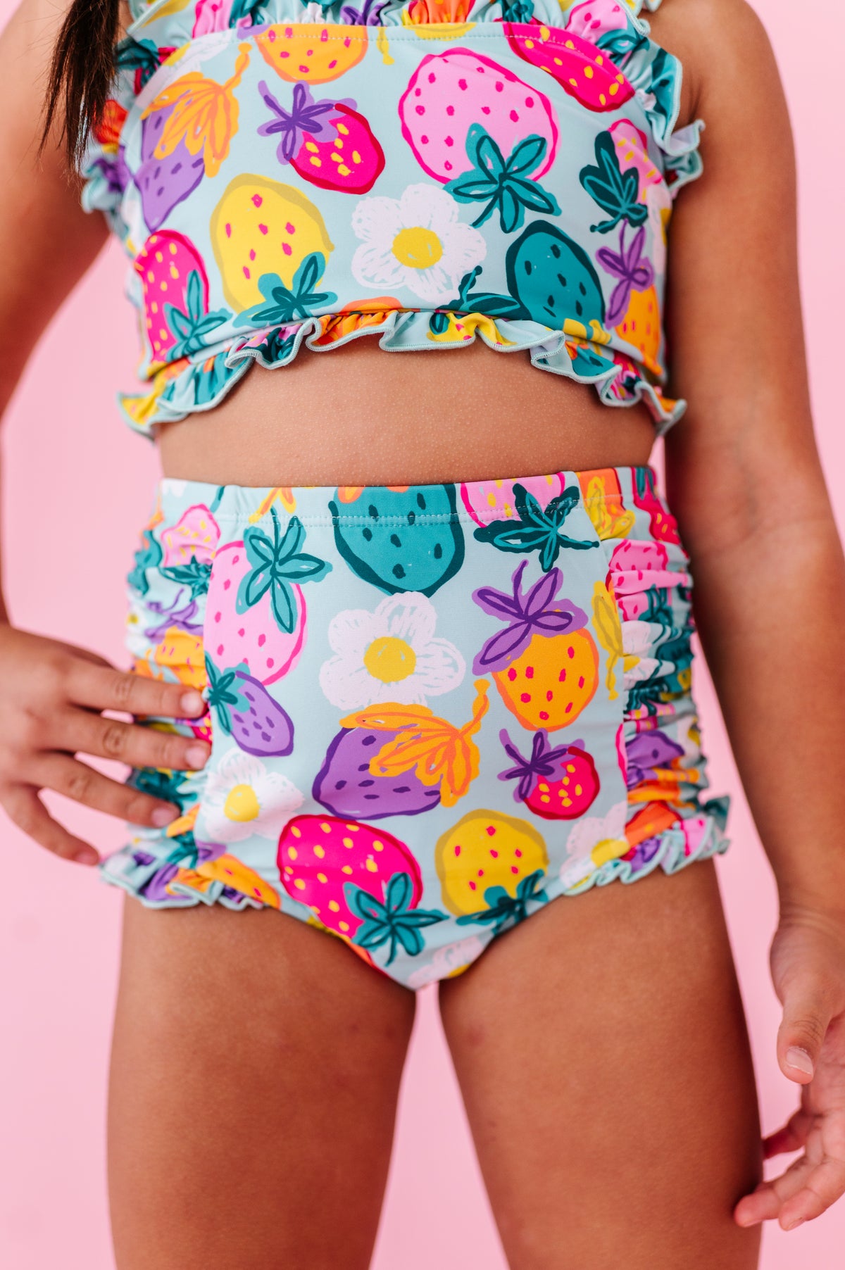 Sweet Strawberry | BANDEAU RUFFLE 2-PIECE