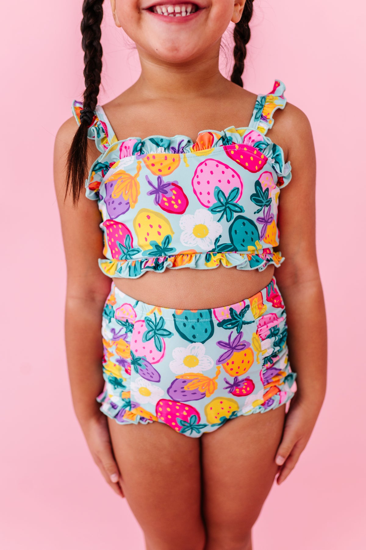 Sweet Strawberry | BANDEAU RUFFLE 2-PIECE
