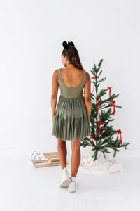 Holiday Snacks | (ADULT) Mesh GREEN DRESS