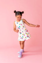 Sugar Berry | Twisty Back Active Dress (with shorts!)