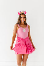 Aurora (ADULT) | Fuchia Mesh DRESS