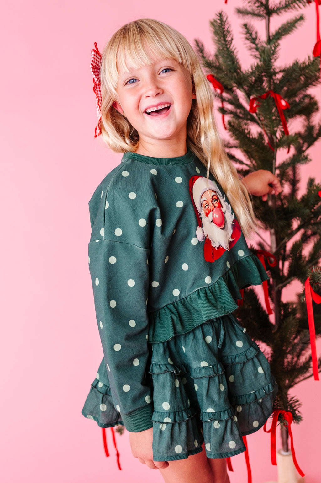 Bubblegum Santa | Ruffle Crop Crew