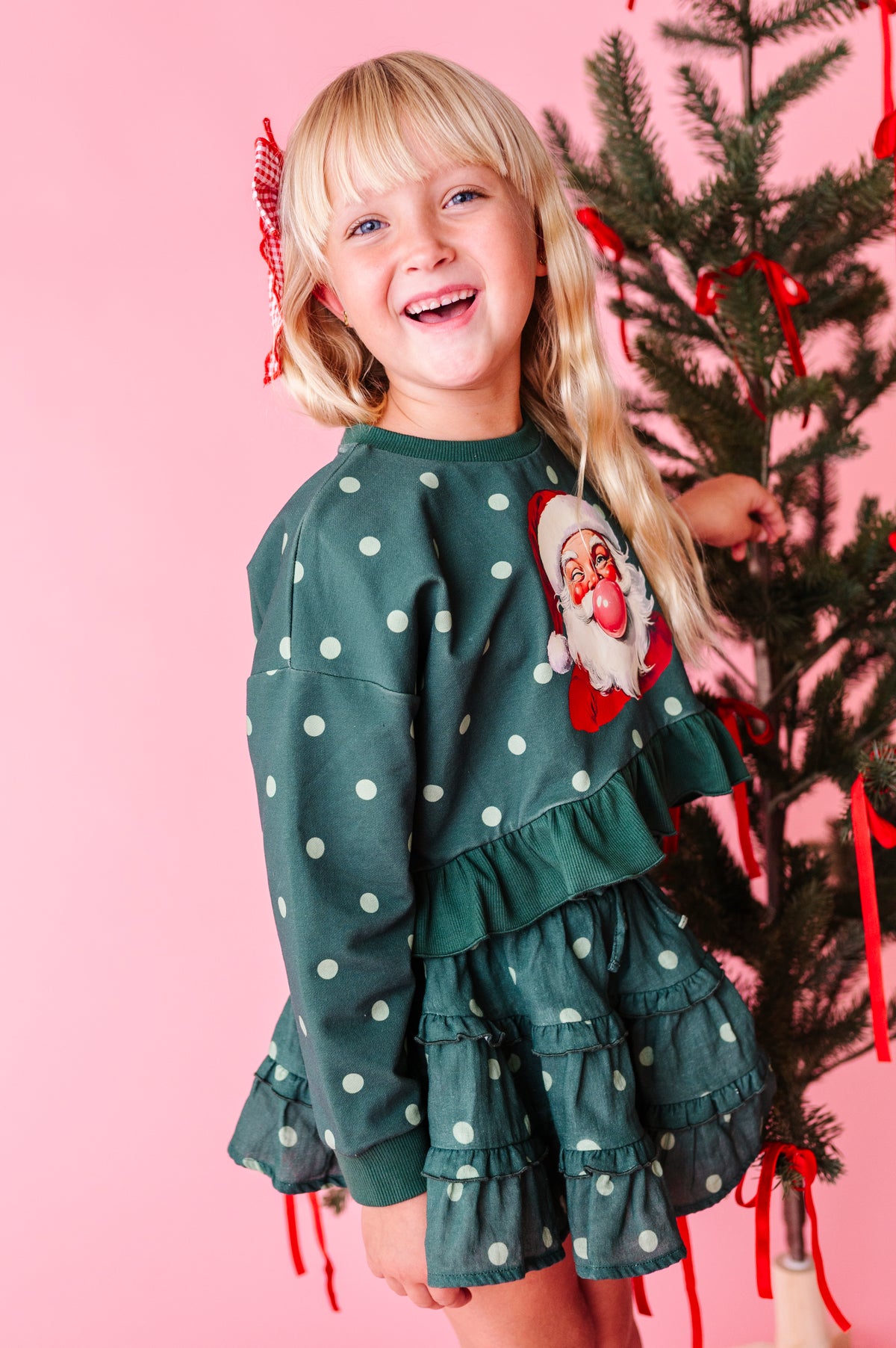 Bubblegum Santa | Ruffle Crop Crew