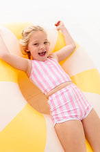 Load image into Gallery viewer, Pink Stripes: Boy Shorts TWO-PIECE