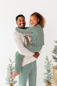 Green Stripes | GIRLS WIDE-LEG SET