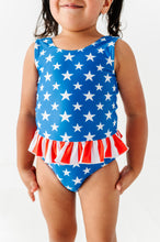 Load image into Gallery viewer, Stars + Stripes | Skirted ONE-Piece