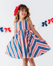 Load image into Gallery viewer, Parade Day Scallop Stripes | TWIRL DRESS