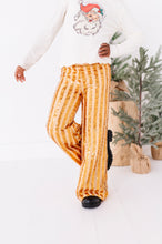 Load image into Gallery viewer, Gold Sequin Stripe | Wide-Leg Pants