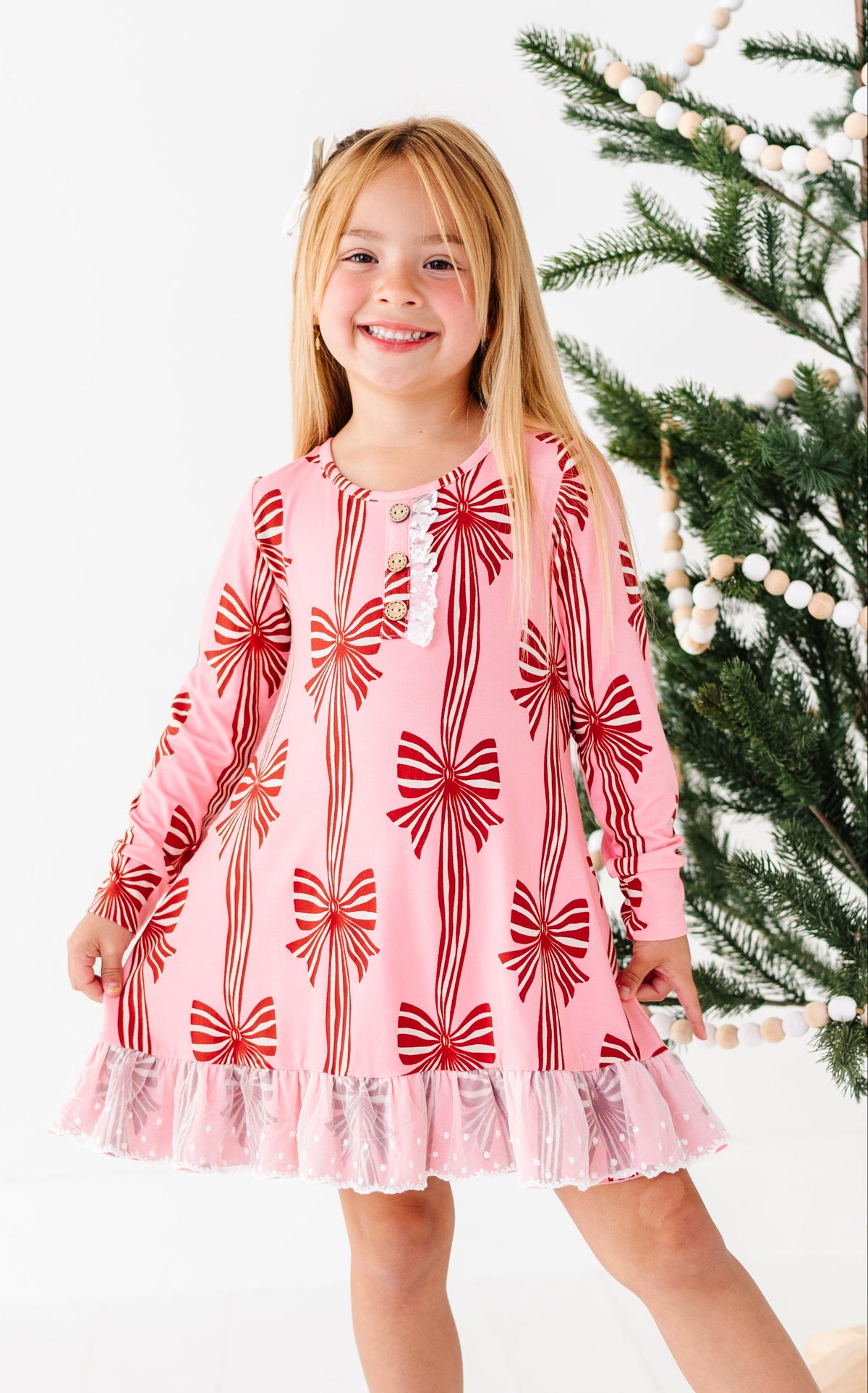 Peppermint Bows | DRESS (with shorts!)