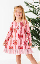 Load image into Gallery viewer, Peppermint Bows | DRESS (with shorts!)