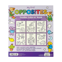 Load image into Gallery viewer, Toddler Coloring Book (OPPOSITES)