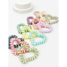 Load image into Gallery viewer, Heart Shape of Spiral Hair Ties-Set of 4 (colors vary)