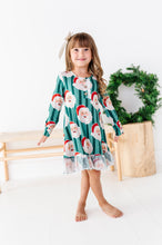 Load image into Gallery viewer, GREEN Santa Stripes | DRESS (with shorts!)