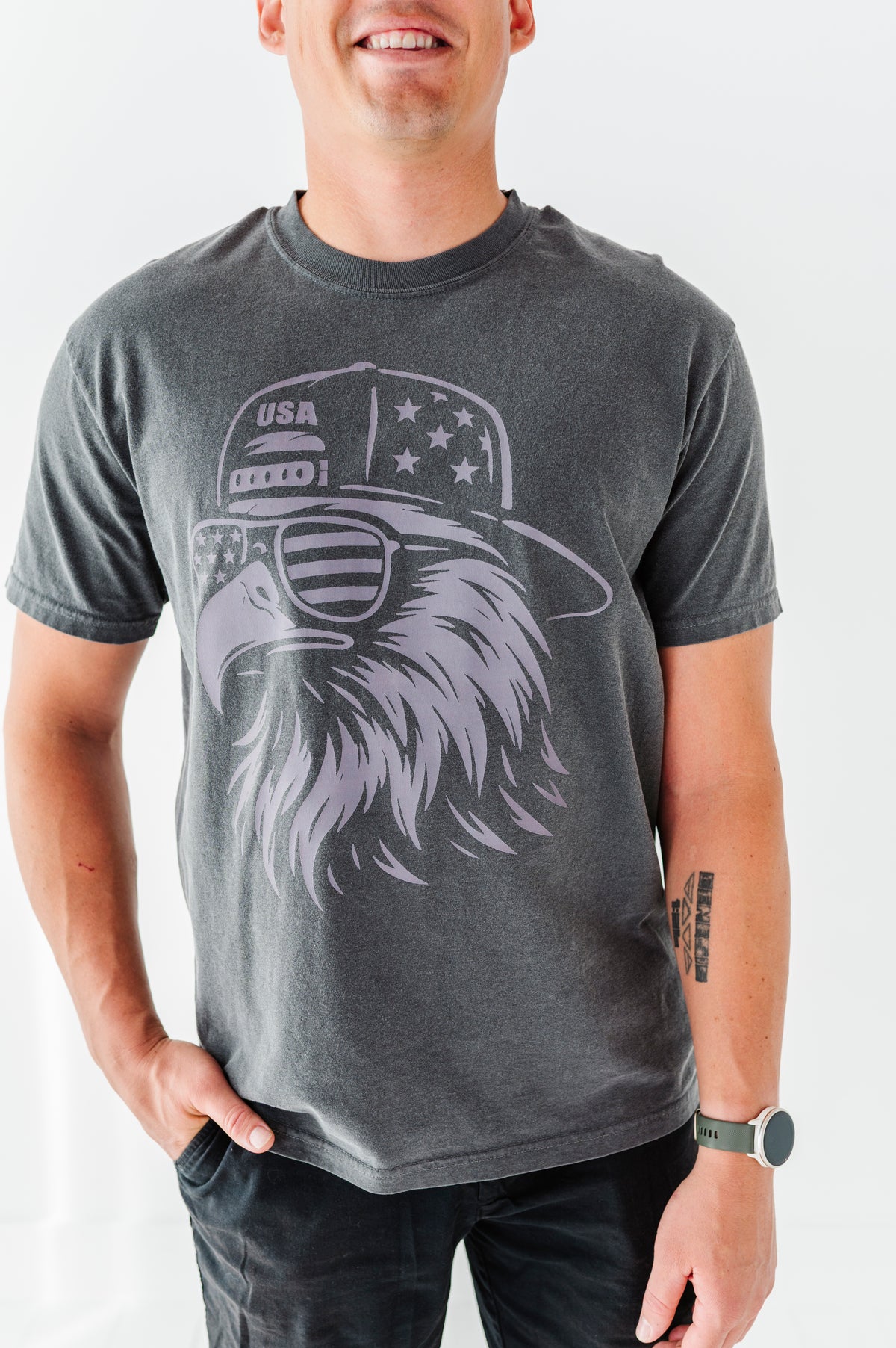 Monochrome Eagle | ADULT TEE