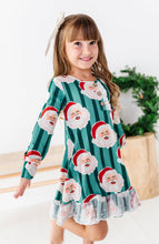 Load image into Gallery viewer, GREEN Santa Stripes | DRESS (with shorts!)