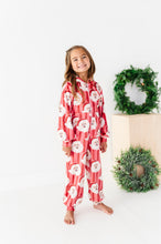 Load image into Gallery viewer, RED Santa Stripes | MINKY One-Piece Zip