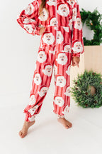 RED Santa Stripes | MINKY One-Piece Zip