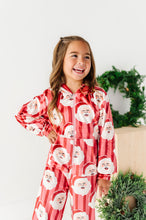 Load image into Gallery viewer, RED Santa Stripes | MINKY One-Piece Zip