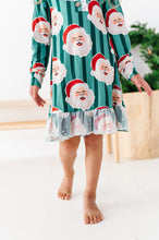 Load image into Gallery viewer, GREEN Santa Stripes | DRESS (with shorts!)