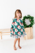 Load image into Gallery viewer, GREEN Santa Stripes | DRESS (with shorts!)