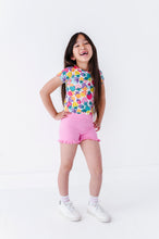 Load image into Gallery viewer, Cotton Candy | Ruffle RIB Biker Shorts