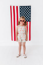 Load image into Gallery viewer, Minty Patriotic Bows | Ruffle Romper