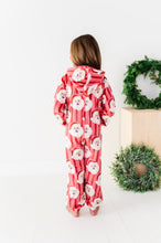 Load image into Gallery viewer, RED Santa Stripes | MINKY One-Piece Zip