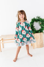 Load image into Gallery viewer, GREEN Santa Stripes | DRESS (with shorts!)